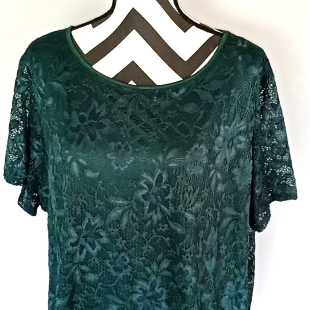Calvin Klein 3X Emerald Green Top